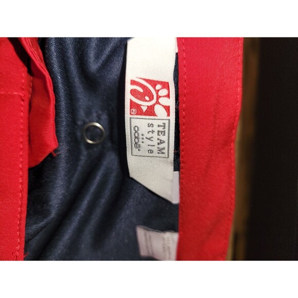 Chick-Fil-A Chef “Make It Good” Official Chef Coat Men’s Large Red/Blue - Picture 3 of 5